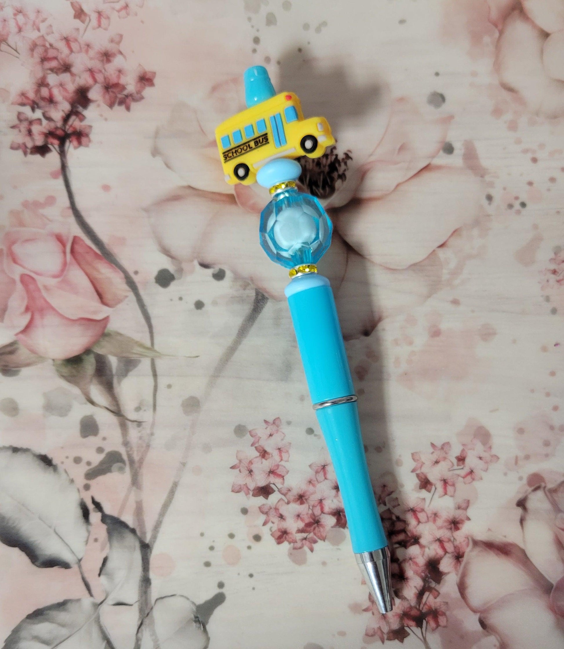 School Bus Beaded Pen - Simply Graced Mama