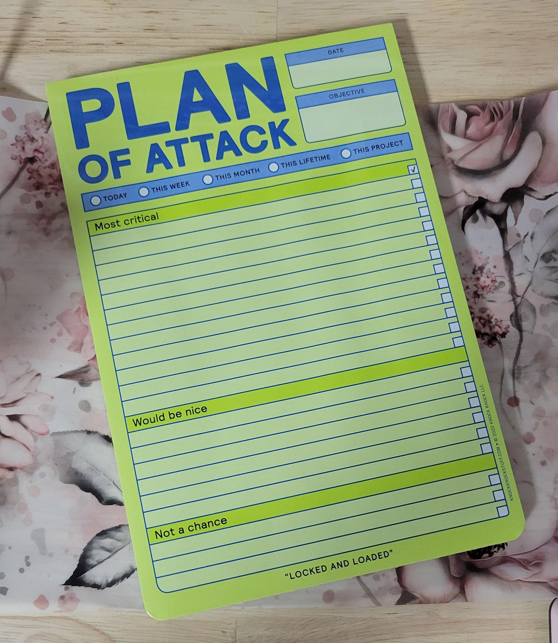 Plan of Attack Pad - 60 sheets - Simply Graced Mama