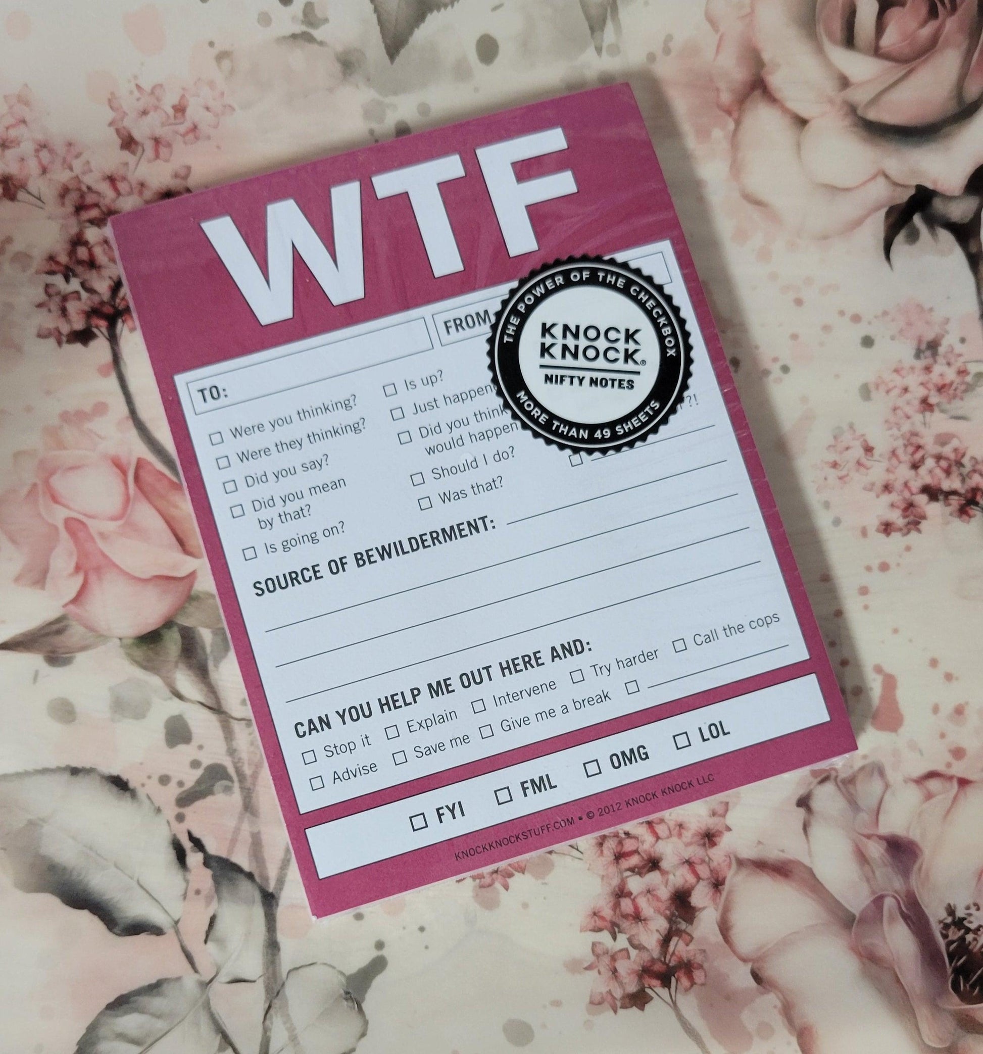 WTF Nifty Notes - 50 sheets - Simply Graced Mama