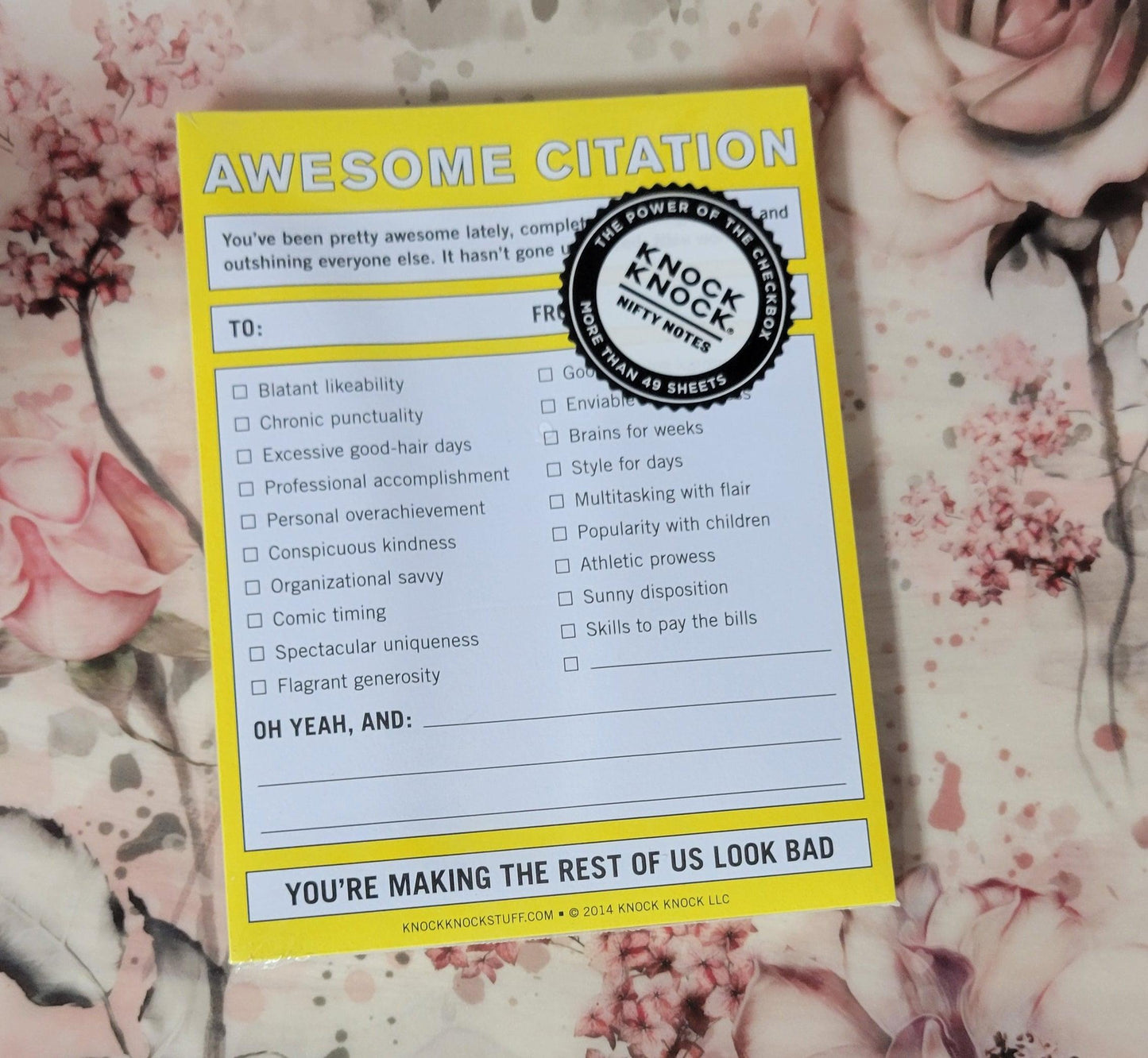 Awesome Citation Nifty Notes - 50 sheets - Simply Graced Mama