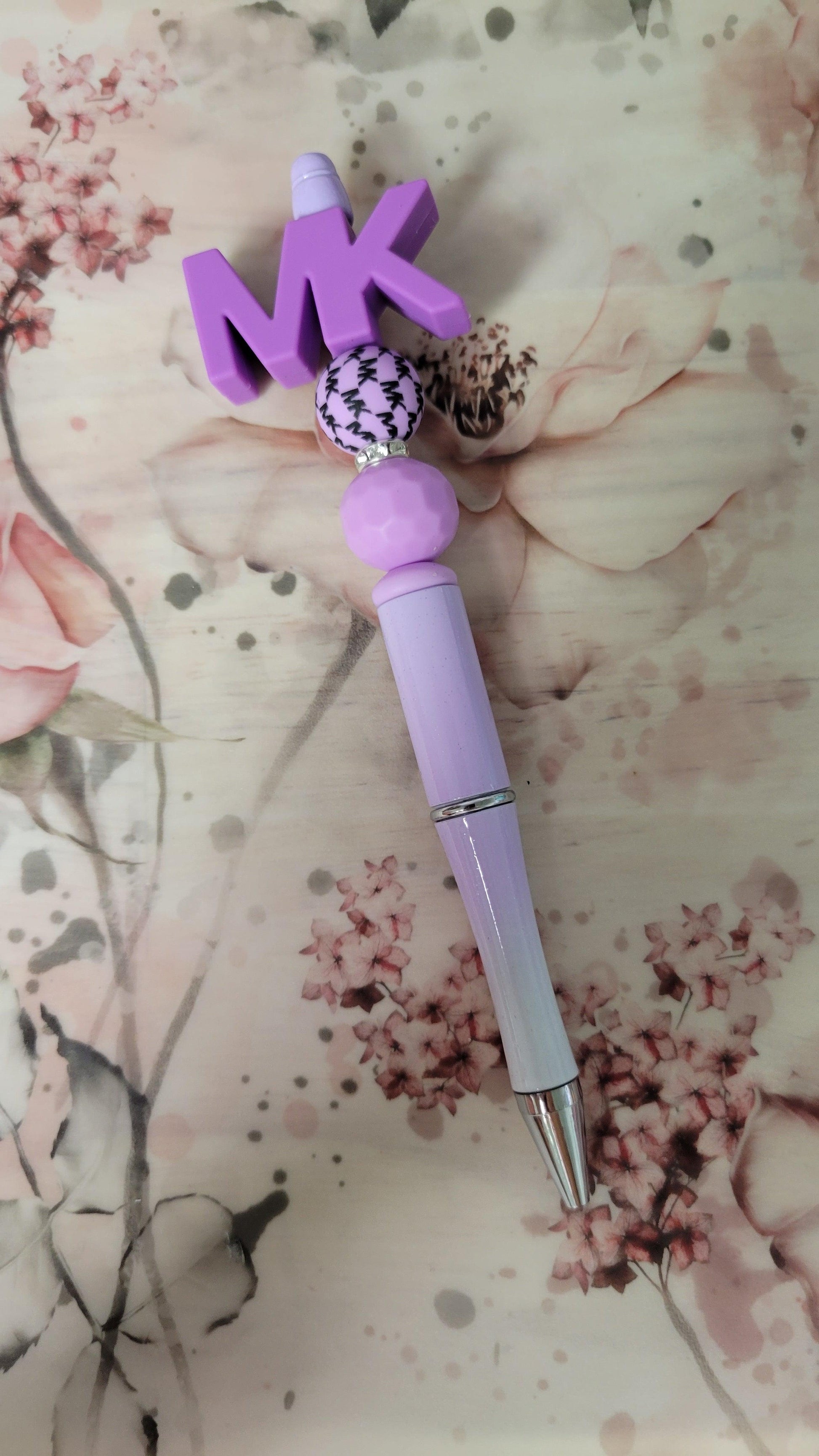 MK Designer Beaded Pen - Purple - Simply Graced Mama