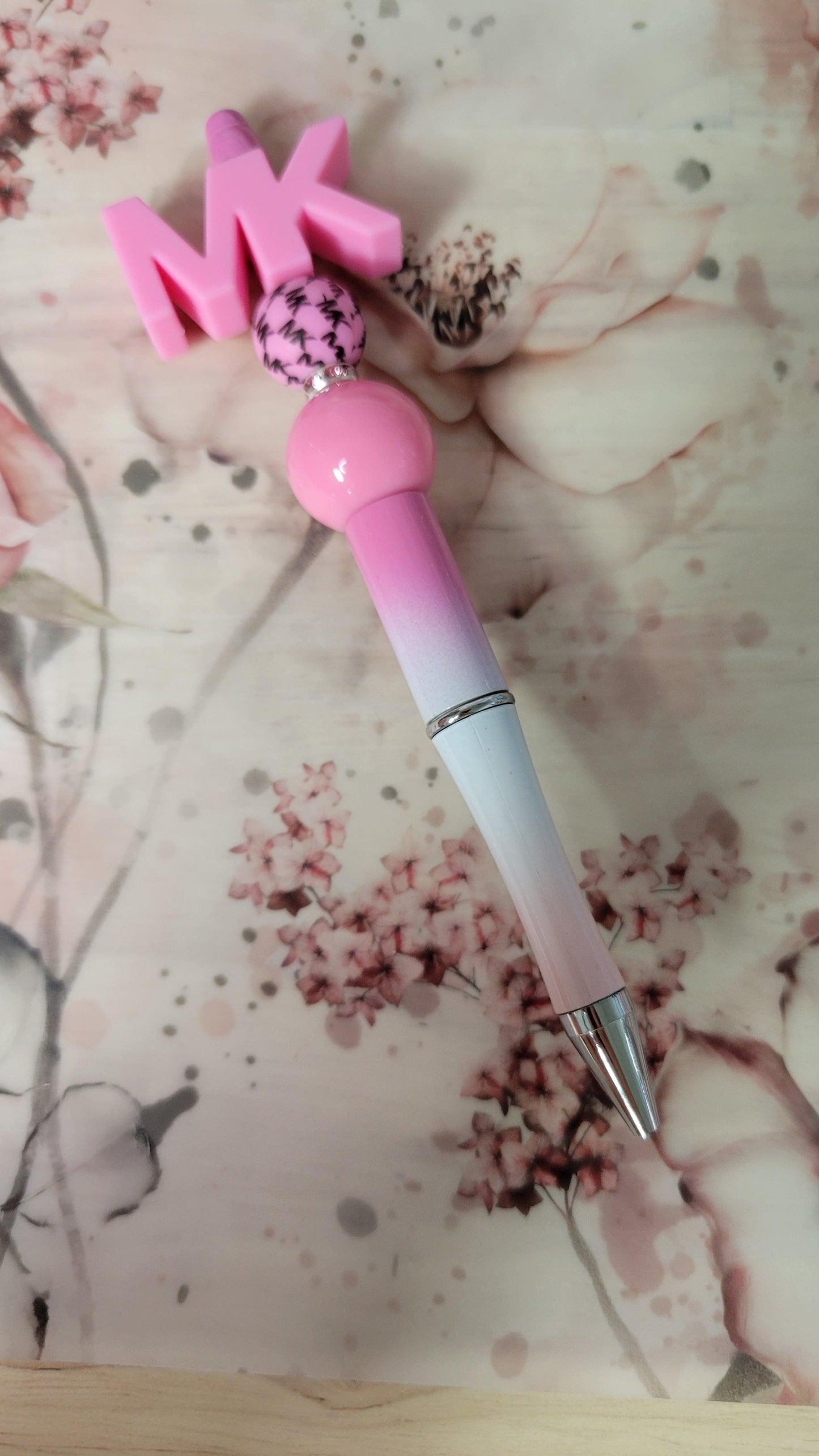 MK Designer Beaded Pen - Pink - Simply Graced Mama