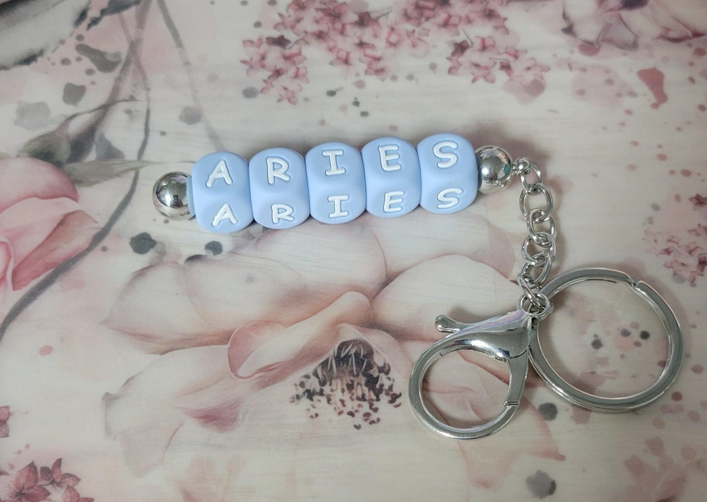 Aries Beaded Keychain - Simply Graced Mama