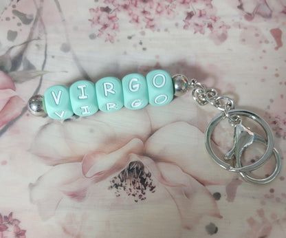 Virgo Beaded Keychain - Simply Graced Mama