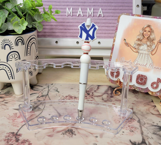 New York Yankees Beaded Pen - Simply Graced Mama