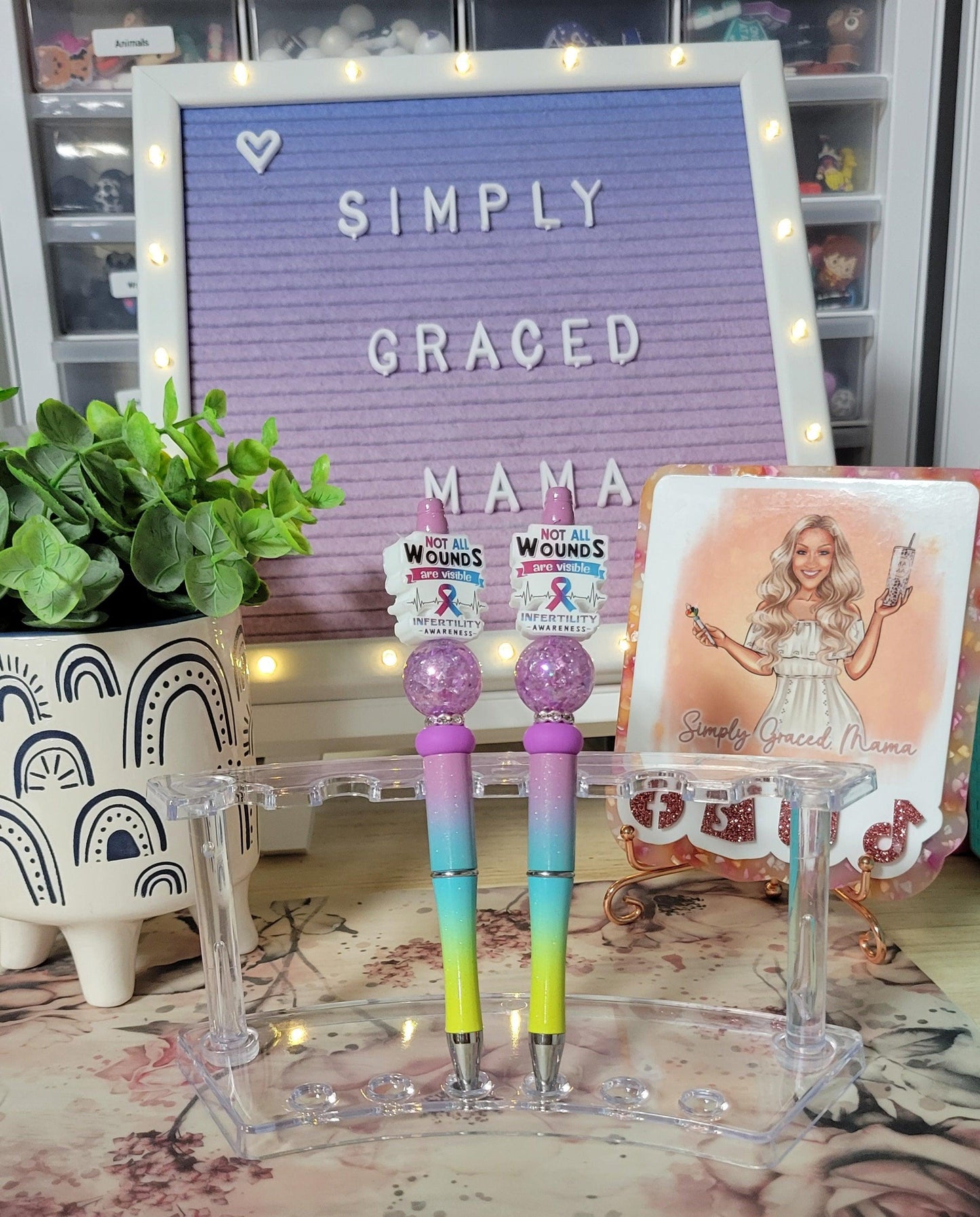Not All Wounds are Visible Infertility Awareness - Design #2 - Simply Graced Mama