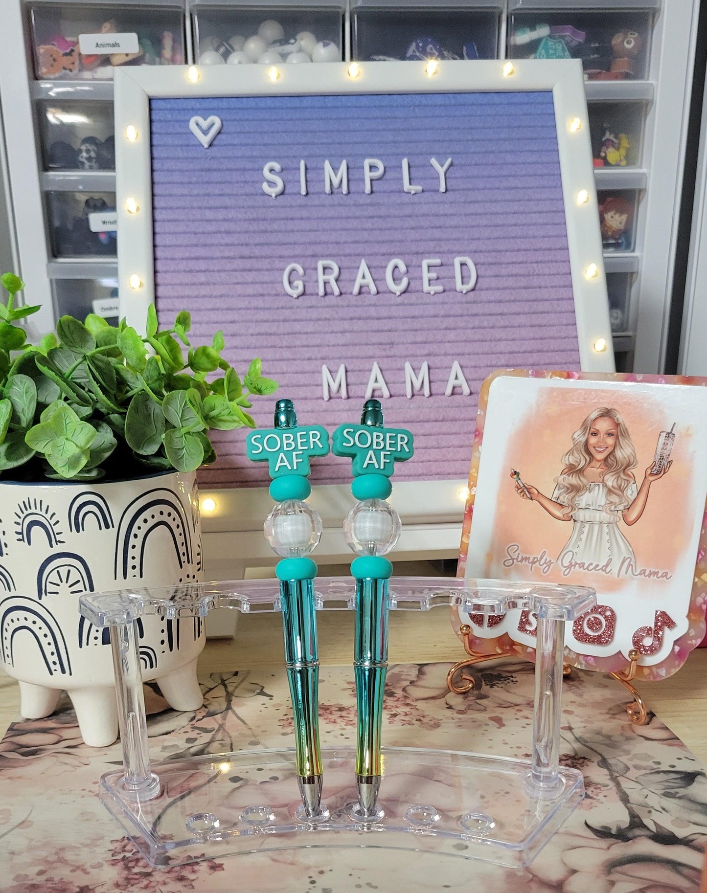 Sober AF - Design #2 - Simply Graced Mama
