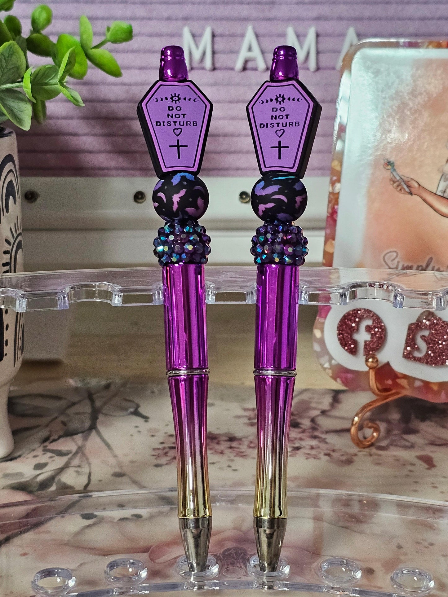Do Not Disturb Coffin Beaded Pen Simply Graced Mama do-not-disturb-coffin-beaded-pen-simply-graced-mama