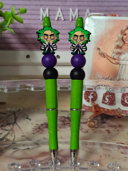 Beetlejuice Beaded Pen - Simply Graced Mama