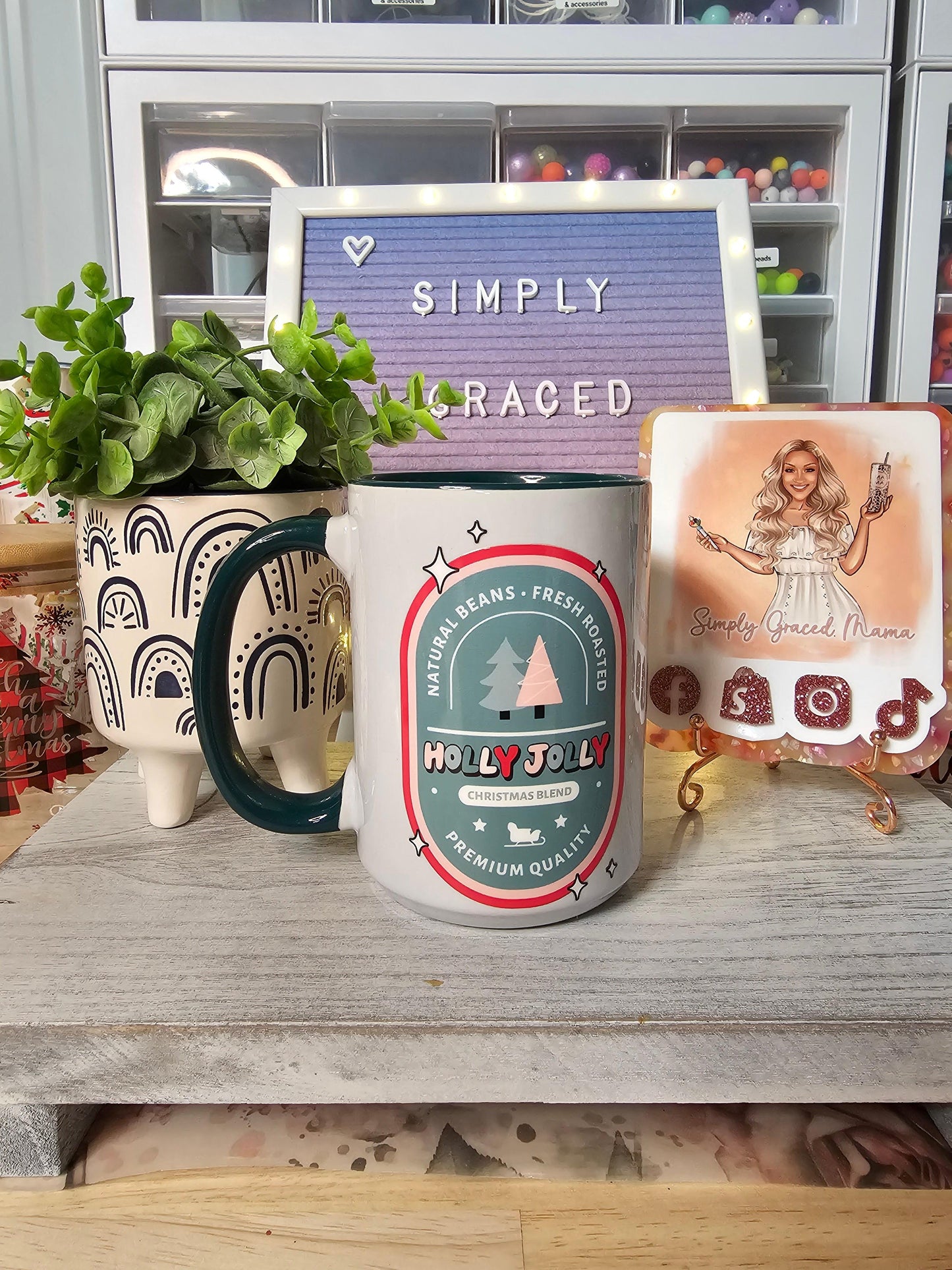 Holly Jolly - Green - Simply Graced Mama