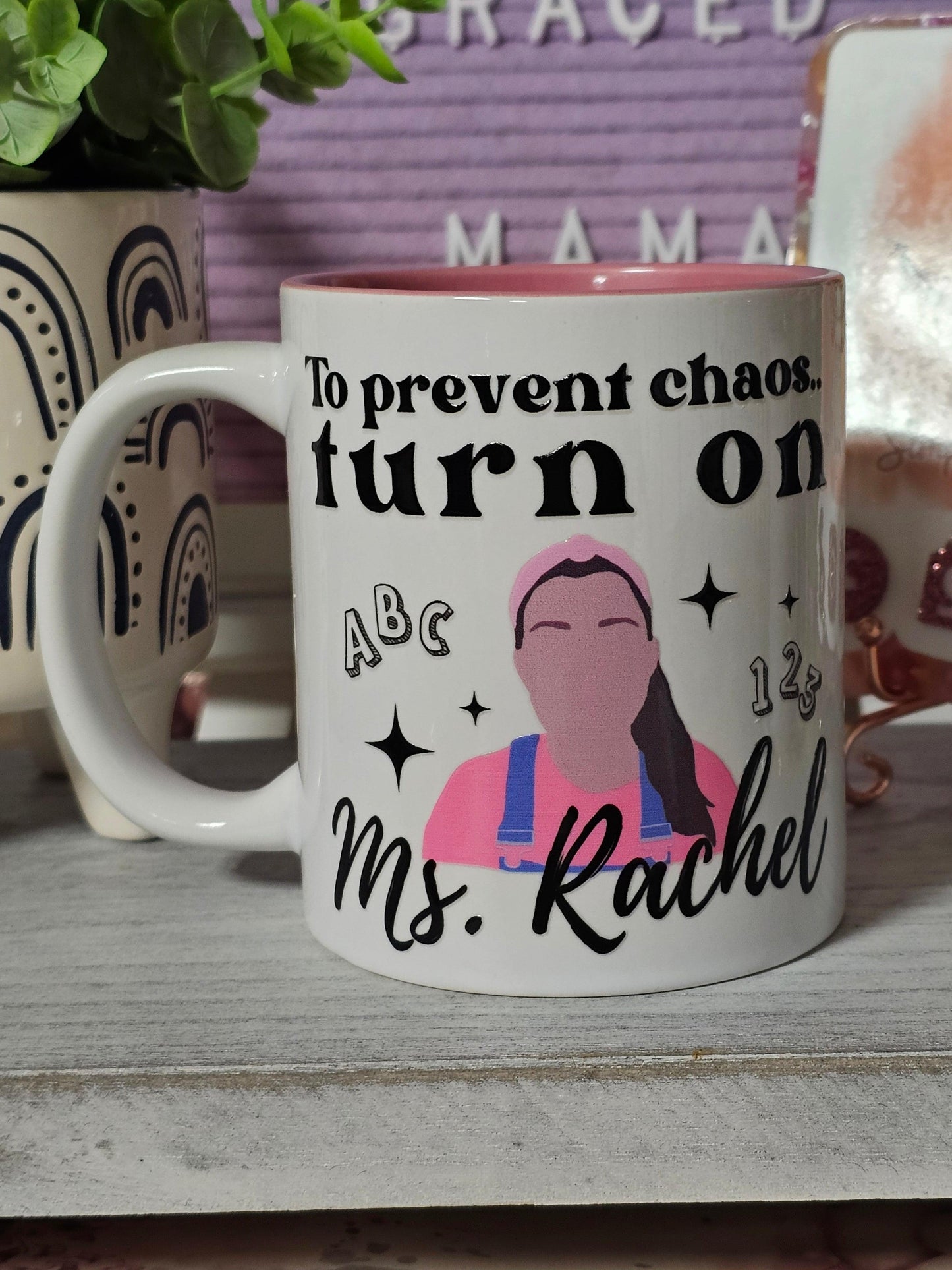 To Prevent Chaos...Turn On Ms. Rachel - Pink - Simply Graced Mama