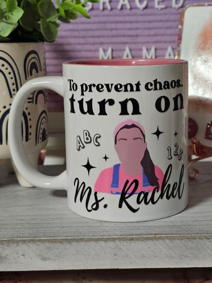 To Prevent Chaos...Turn On Ms. Rachel - Pink - Simply Graced Mama