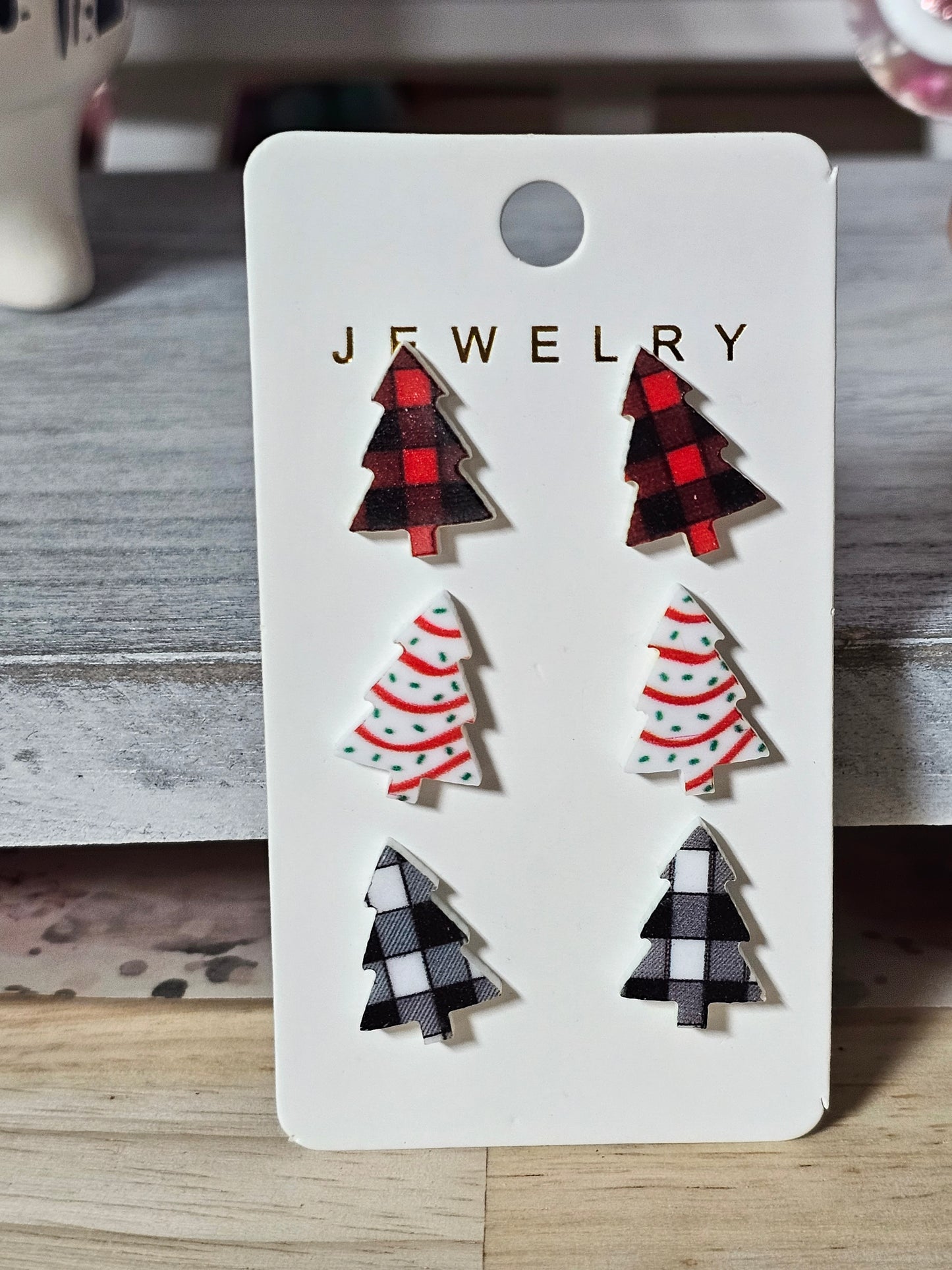 Christmas Tree Stud Earring Set