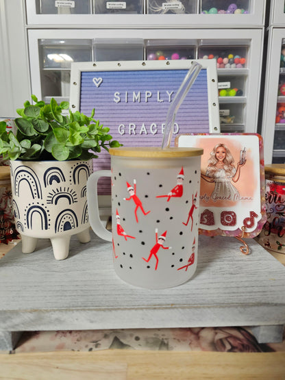 Elf On The Shelf Frosted Mug - Simply Graced Mama