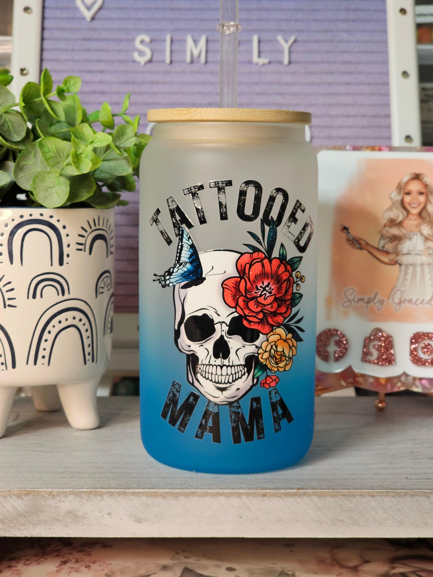 Tattooed Mama - Blue Ombre - Simply Graced Mama