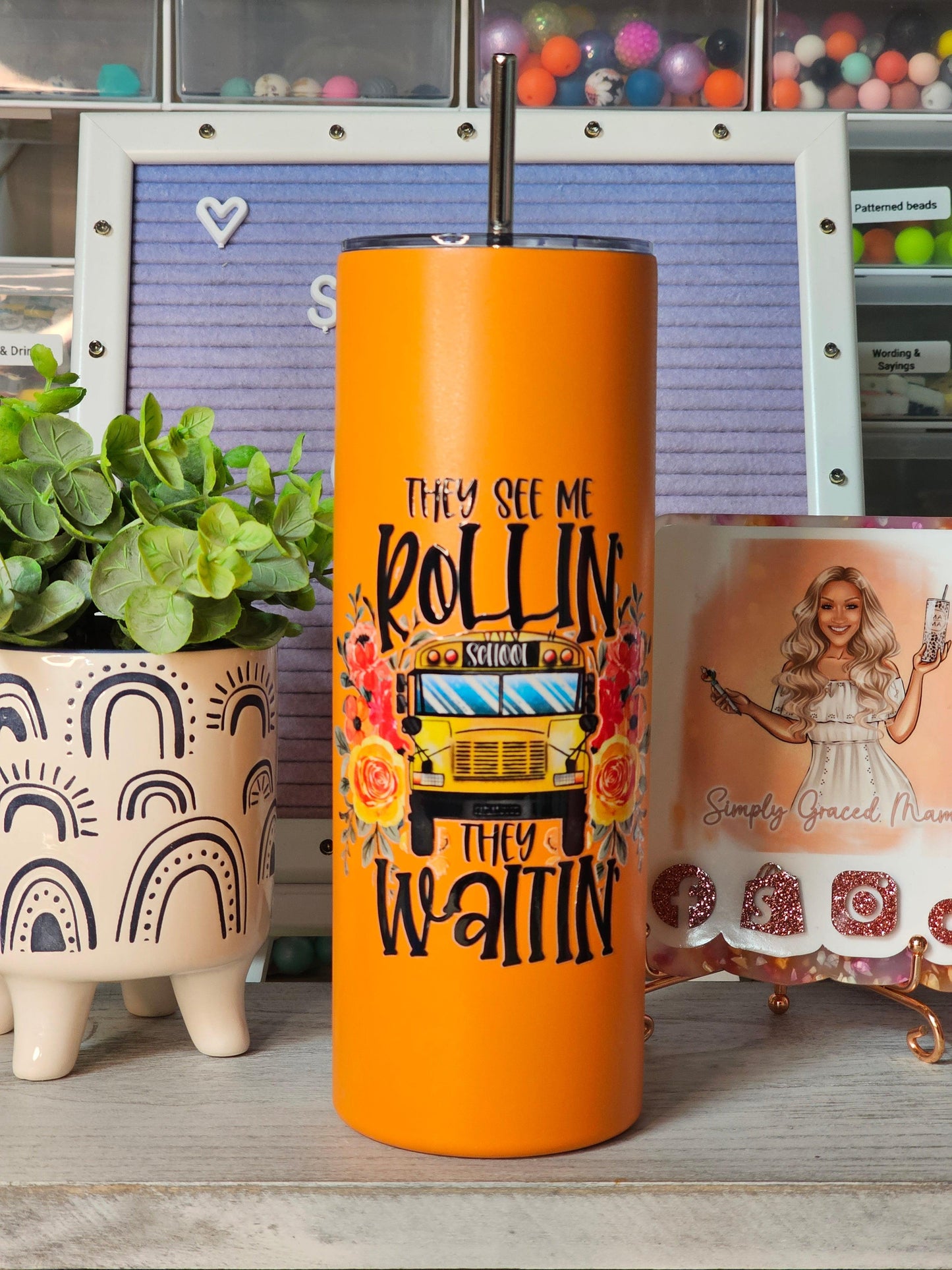 Bus Driver - They See Me Rollin They Waitin - Orange - Simply Graced Mama