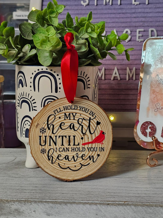 In Memory Wood Slice Farmhouse Ornament - Simply Graced Mama