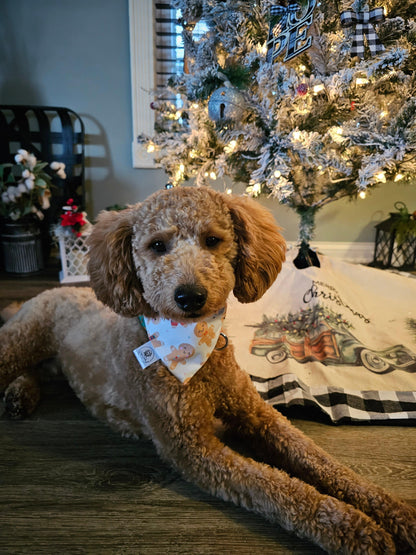 Gingerbread Man Scrunchie Bandana - Simply Graced Mama