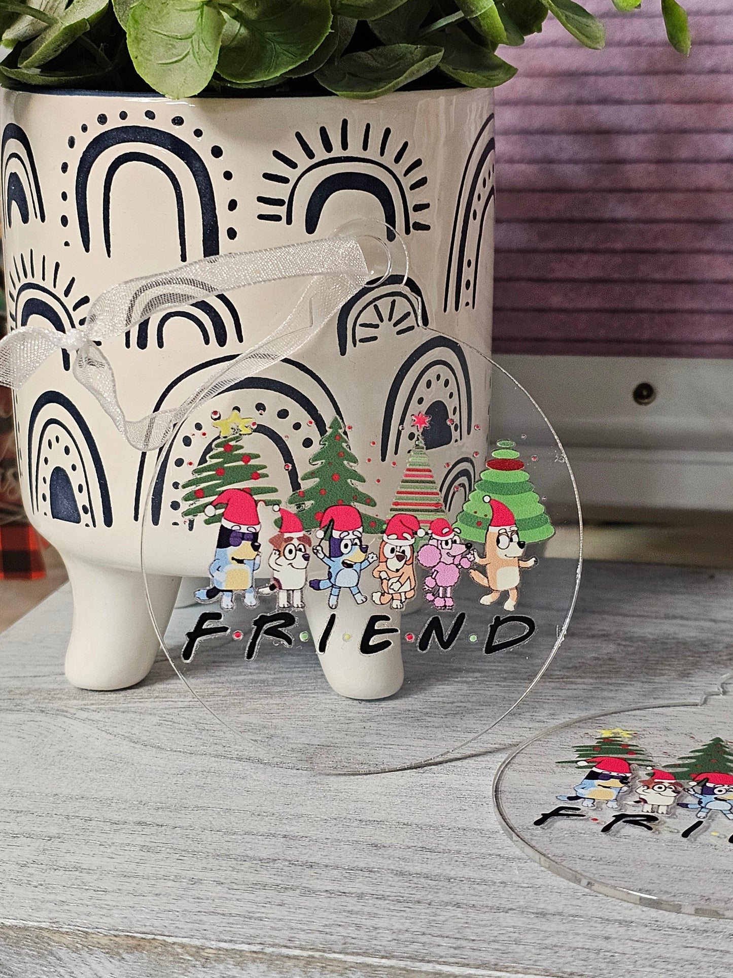 Bluey Friend Acrylic Ornament - Simply Graced Mama