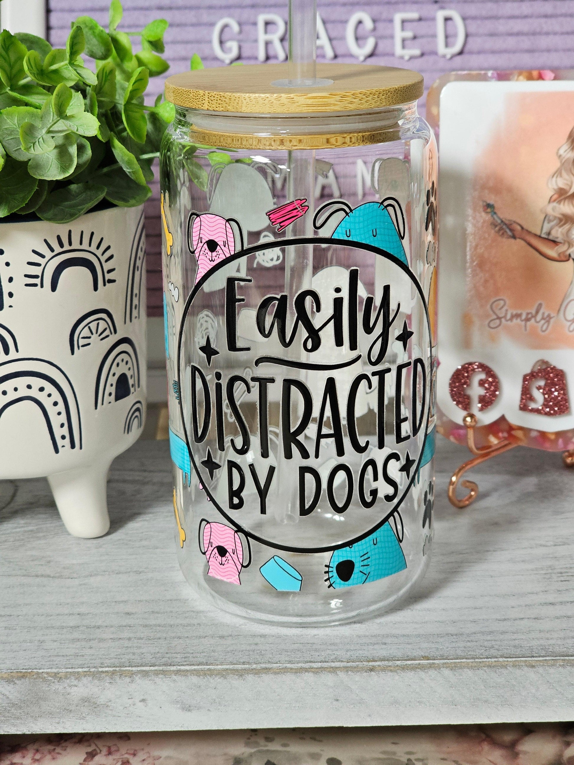 Easily Distracted By Dogs Libby Glass - Simply Graced Mama