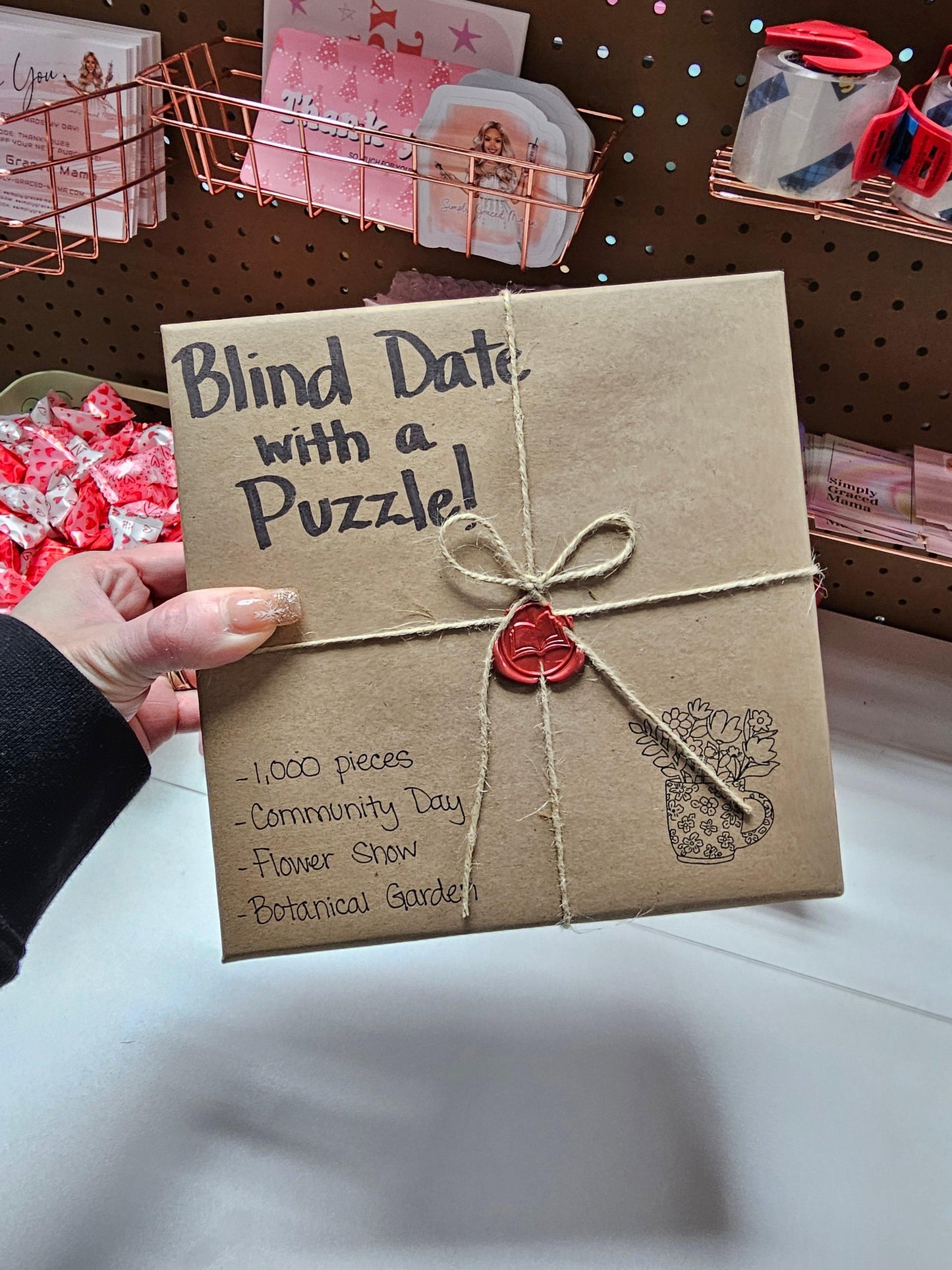 Blind Date with a Puzzle - Simply Graced Mama