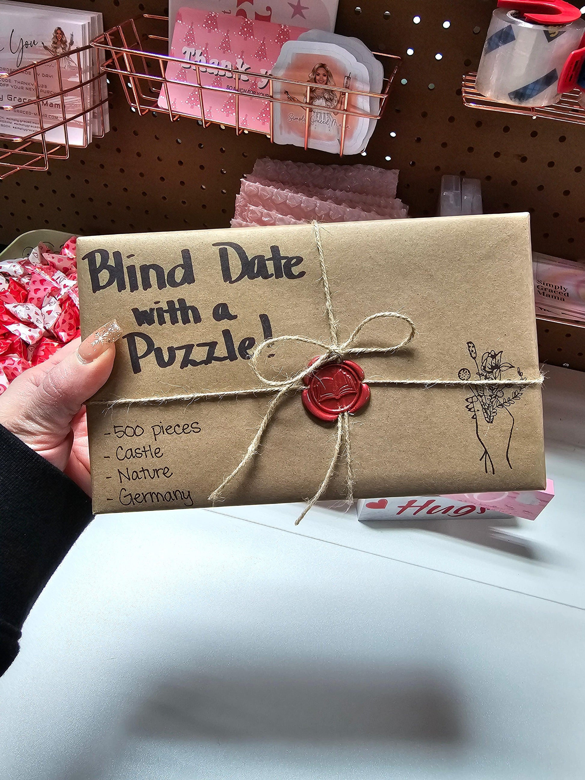 Blind Date with a Puzzle - Simply Graced Mama