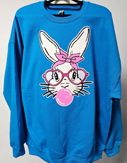Bubble Gum Bunny Crewneck - Simply Graced Mama