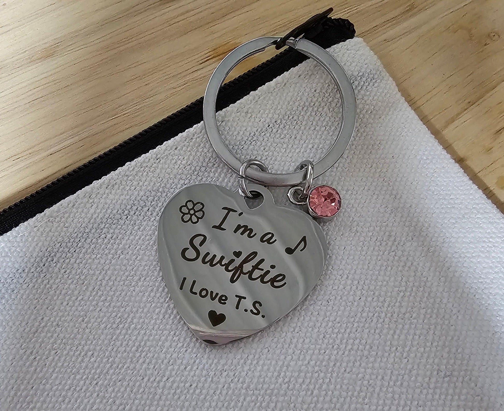 Swiftie Makeup Bag with Keychain - Simply Graced Mama