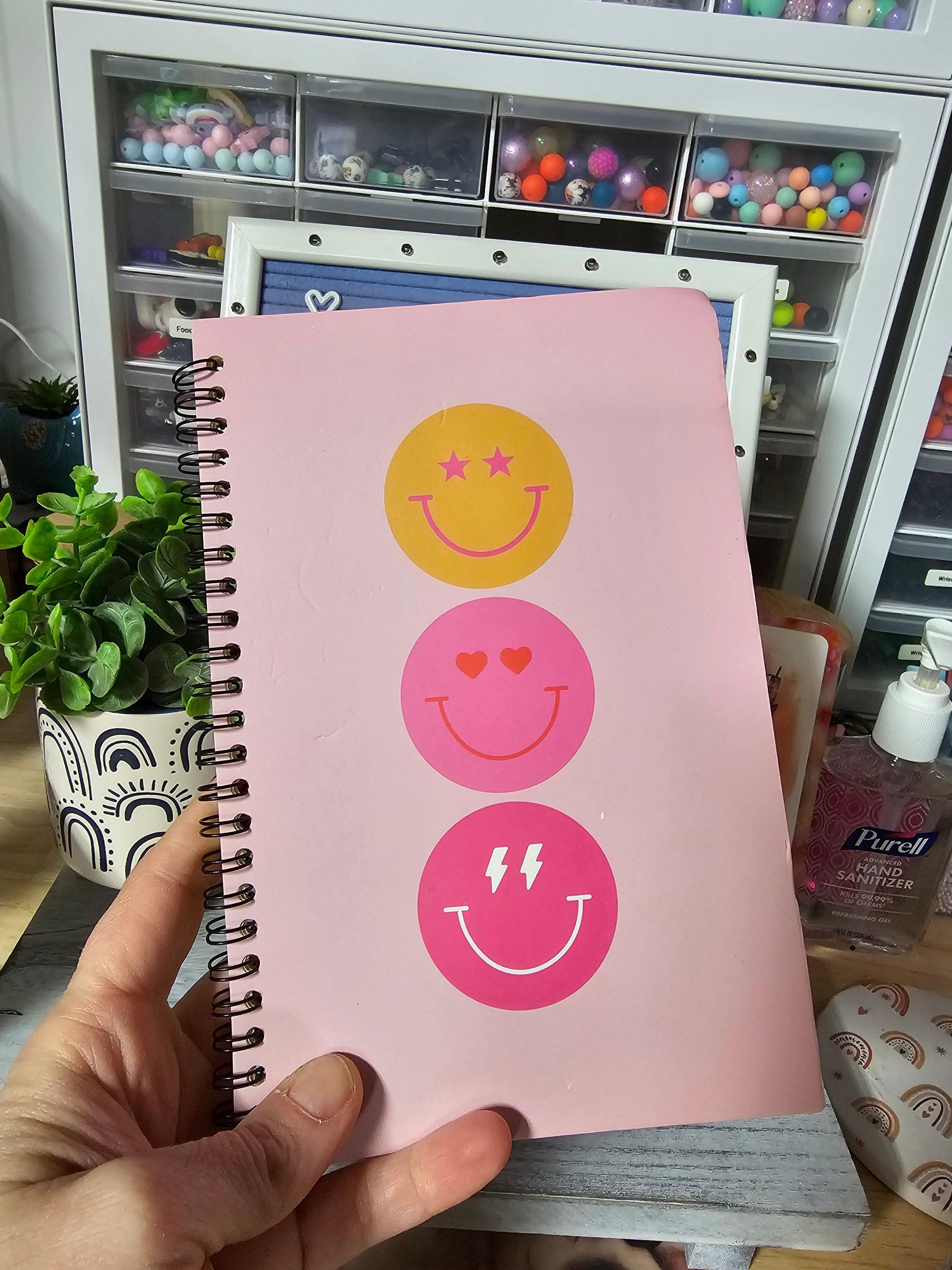 Medium Smiley Face Notebook - Simply Graced Mama