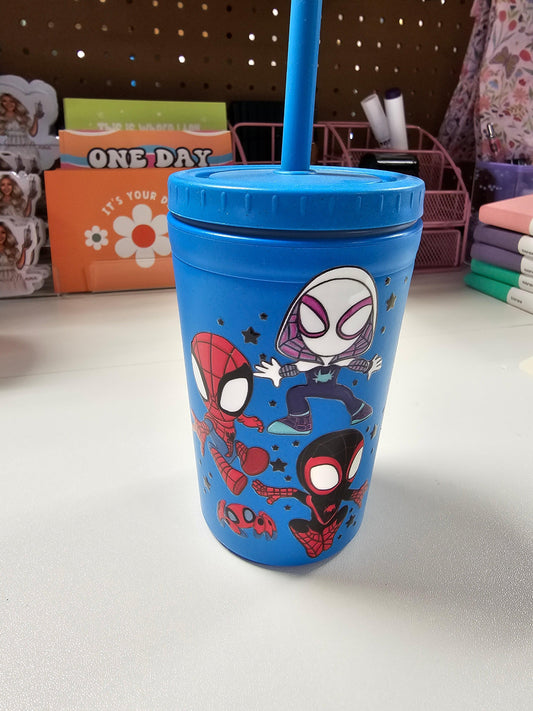 Spiderman Kids Drinking Cup - Simply Graced Mama