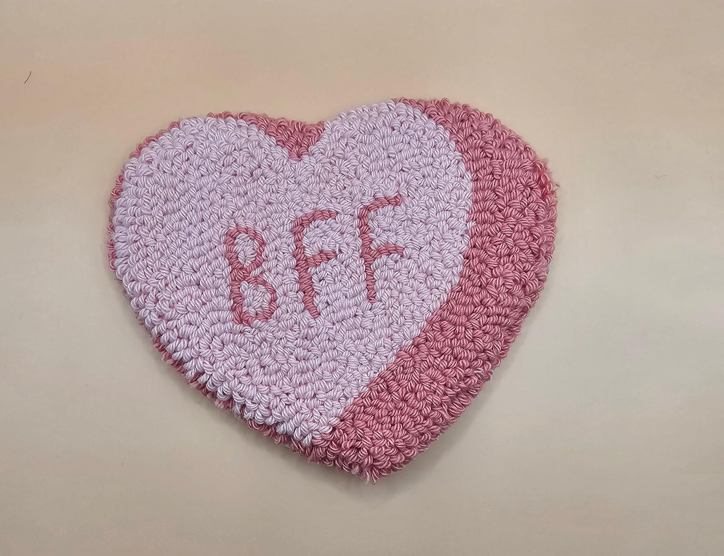 BFF Pink Mug Rug Coaster - Simply Graced Mama