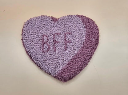 BFF Purple Mug Rug Coaster - Simply Graced Mama