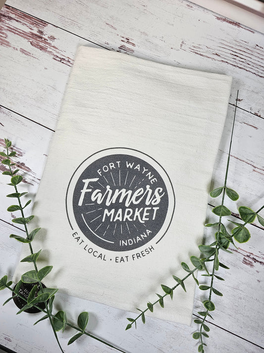 Fort Wayne, Indiana Farmer's Market Cotton Tea Towel - Simply Graced Mama