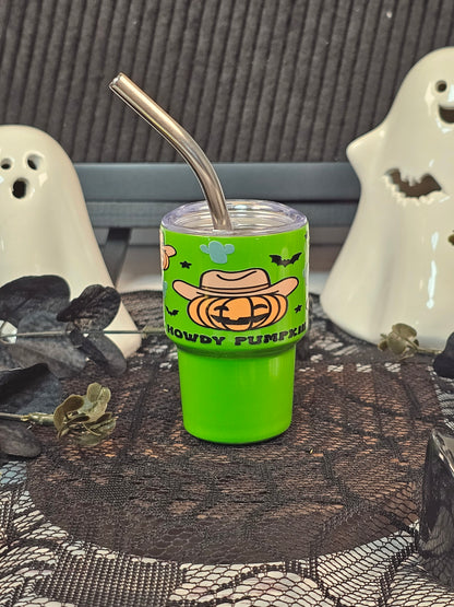 Howdy Pumpkin Mini Tumbler Shot Glass