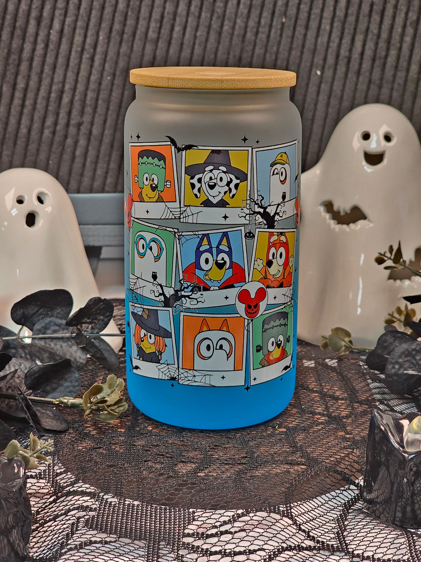 Bluey & Friends Halloween Libbey Glass Cup