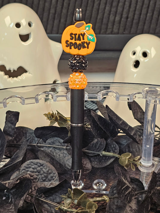 Stay Spooky Beaded Pen-#1