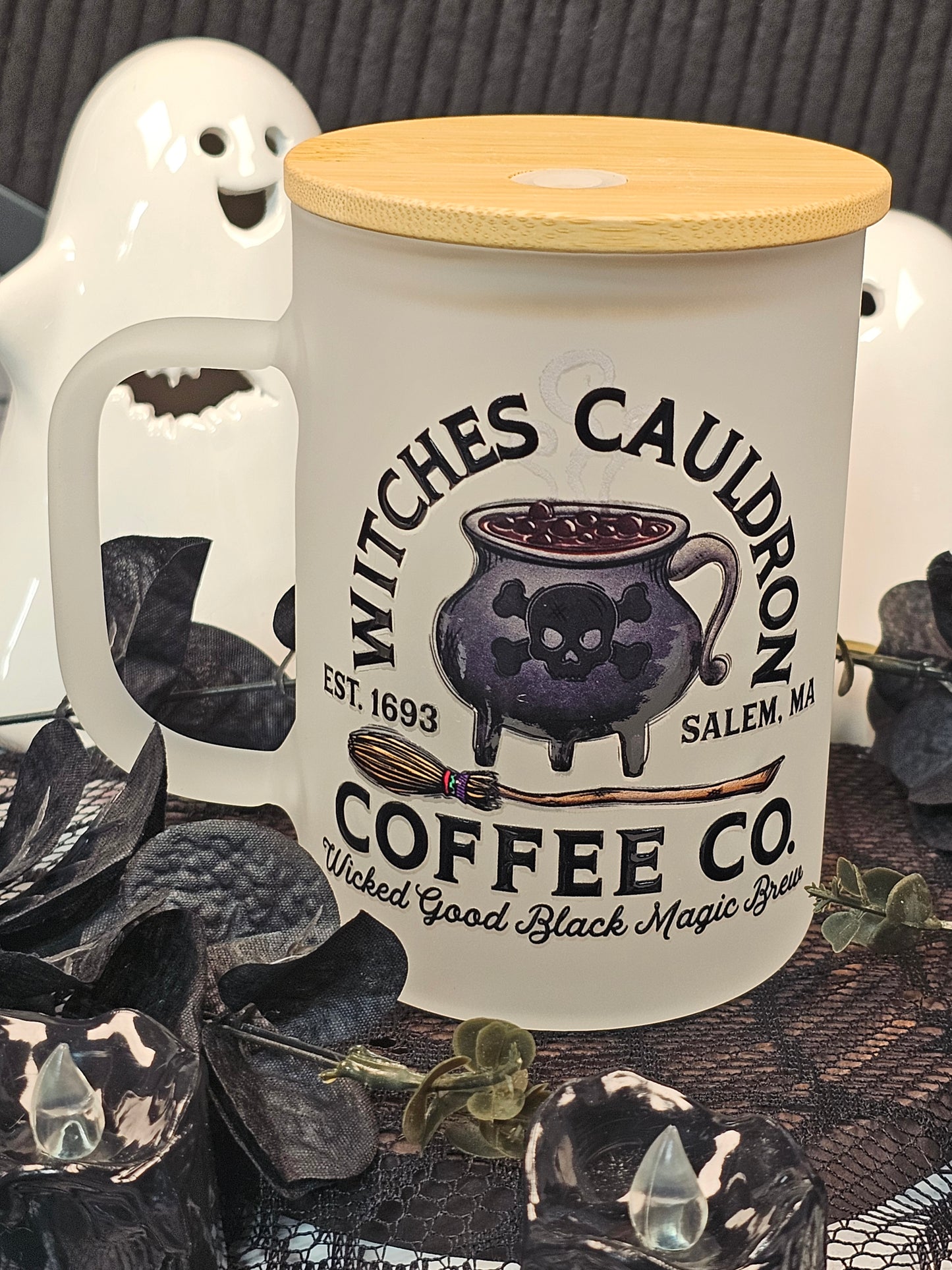 Witches Cauldron Coffee Co Frosted Mug