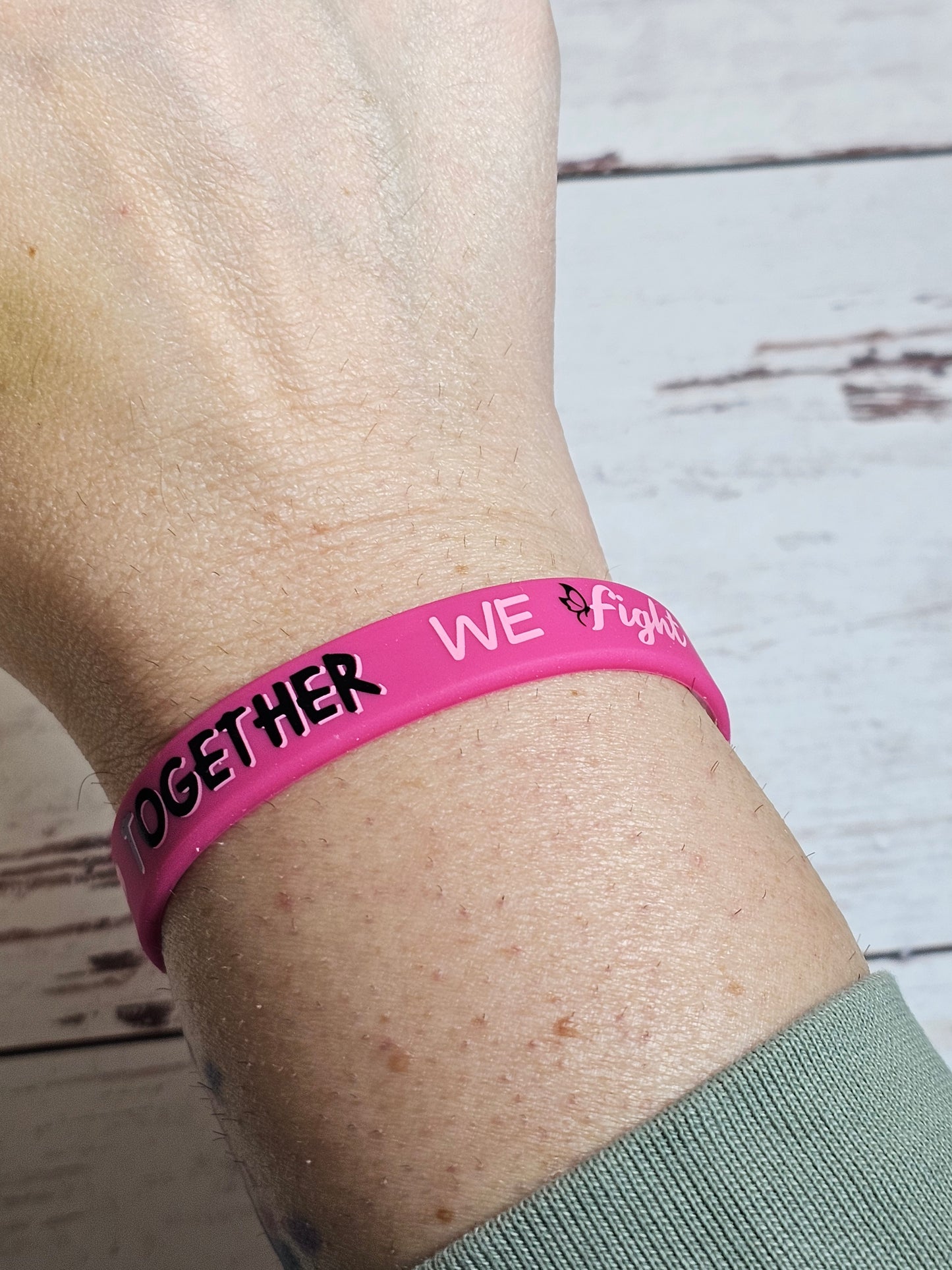 Together We Fight Breast Cancer Wristband