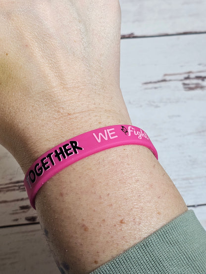 Together We Fight Breast Cancer Wristband