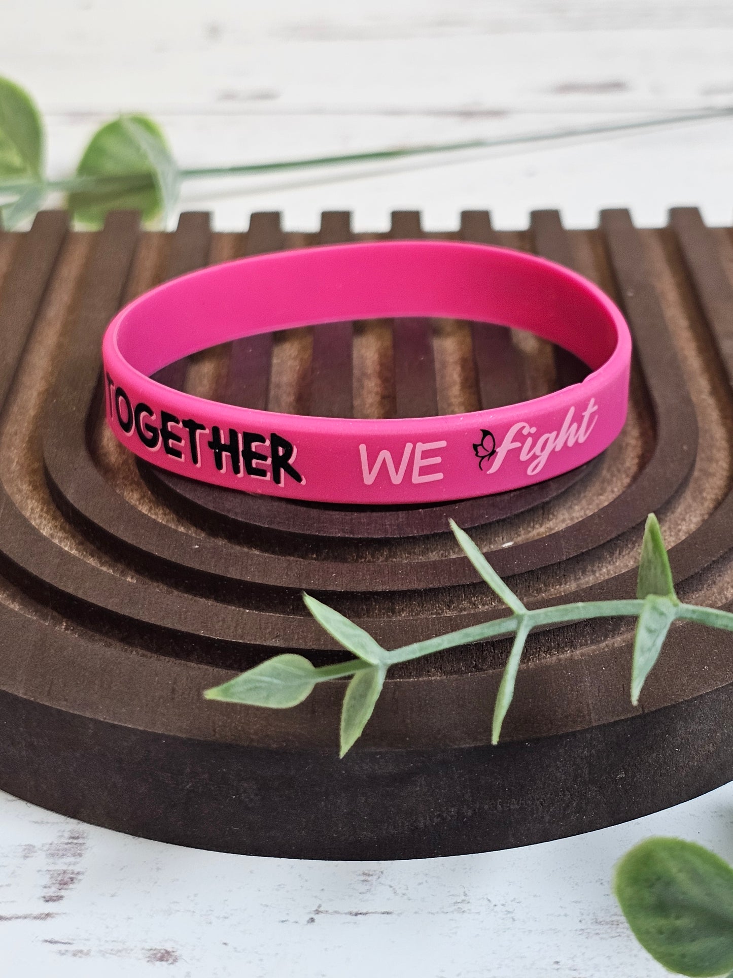 Together We Fight Breast Cancer Wristband