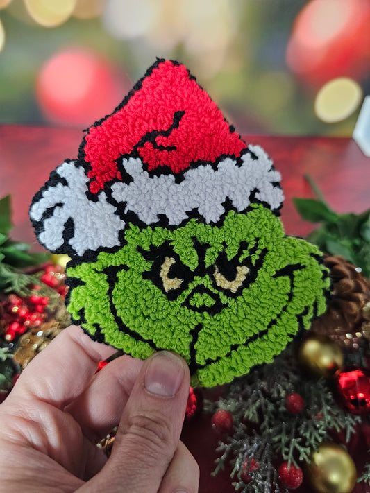 Grinch Mug Rug Coaster