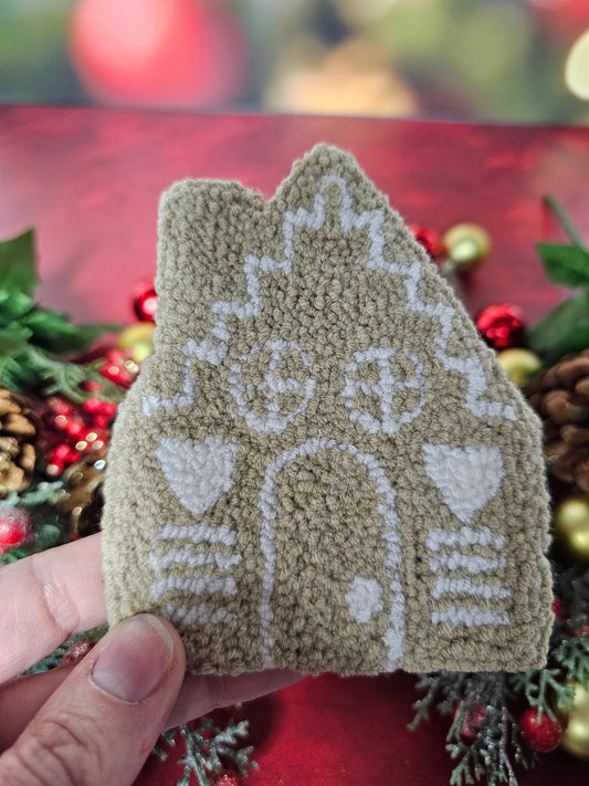 Gingerbread House Mug Rug Coaster