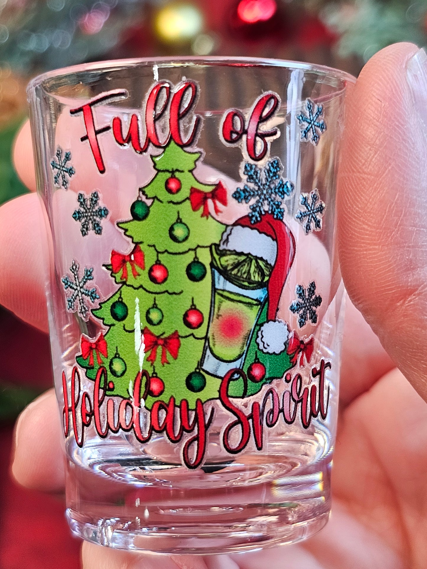 Full of Holiday Spirit Shot Glass - Simply Graced Mama