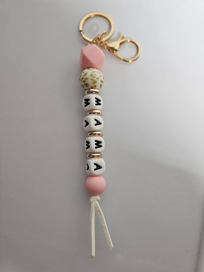 Mama Beaded Keychain #2