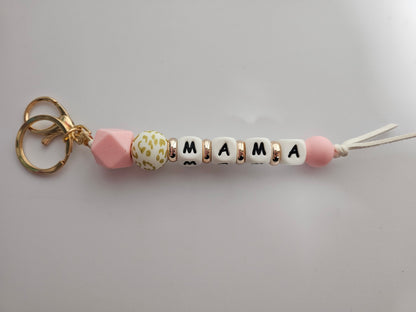 Mama Beaded Keychain #2