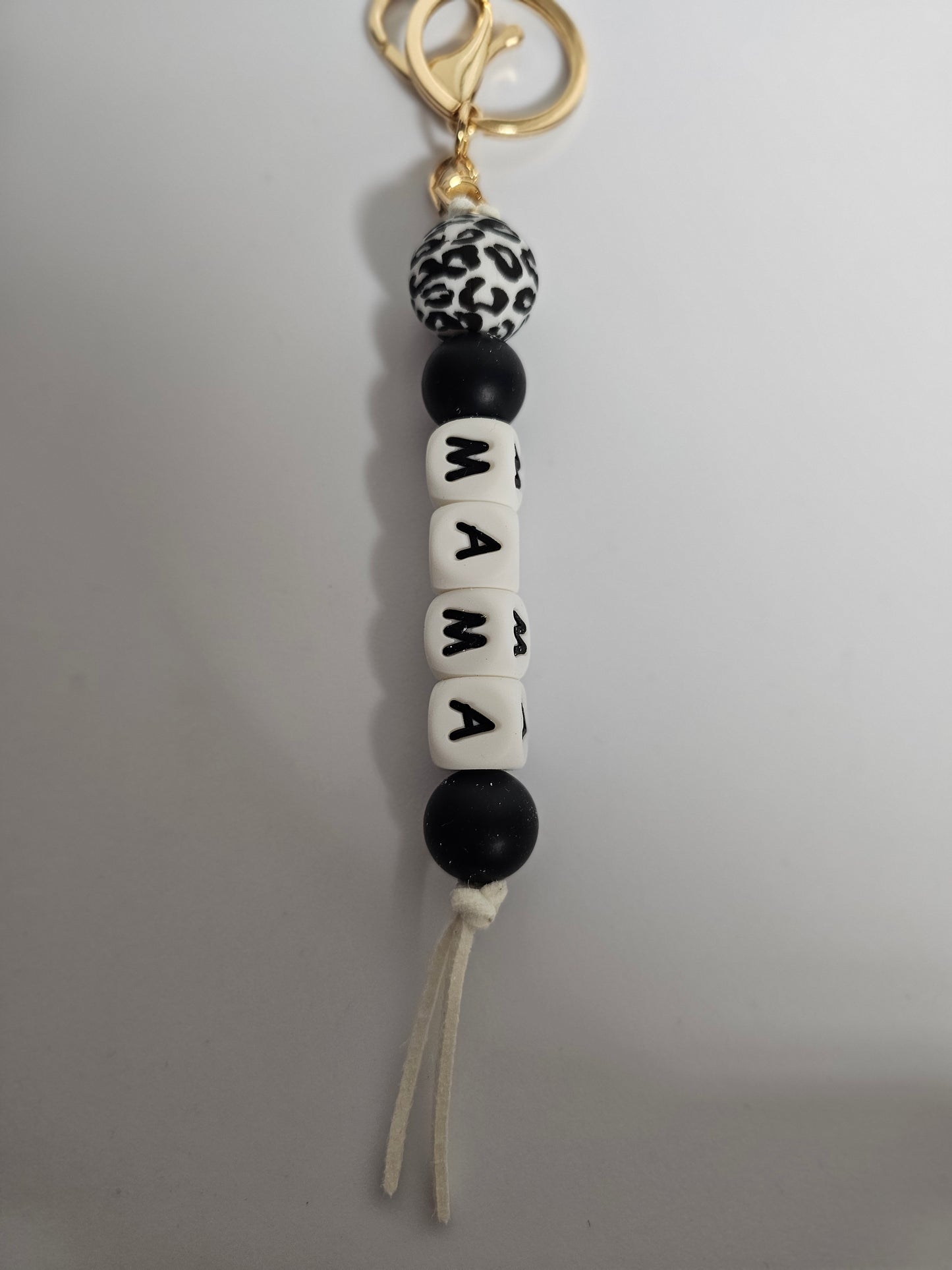 Mama Beaded Keychain #3