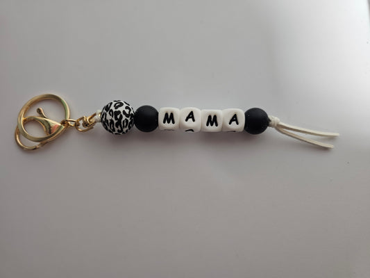 Mama Beaded Keychain #3