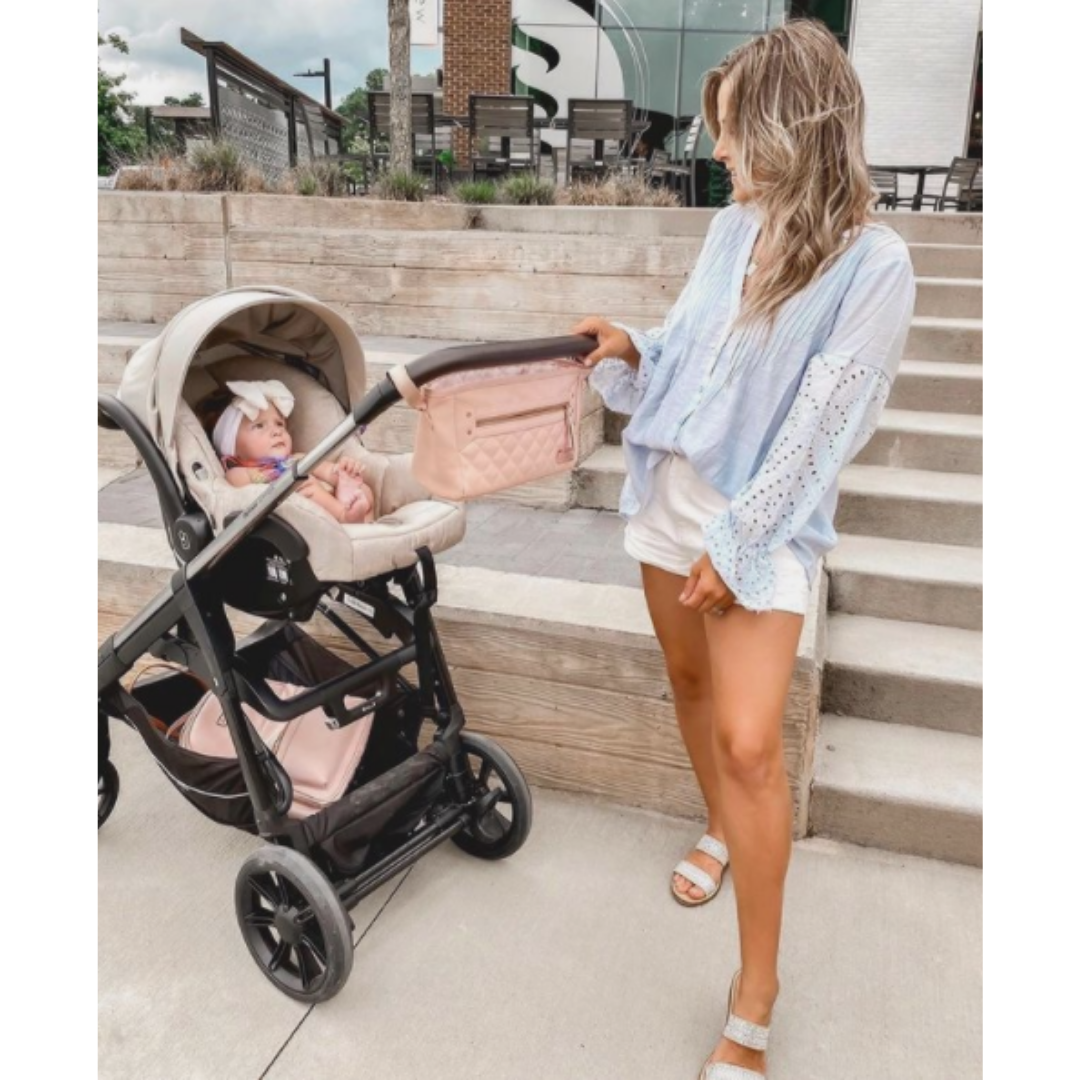 Blush Travel Stroller Caddy - Simply Graced Mama