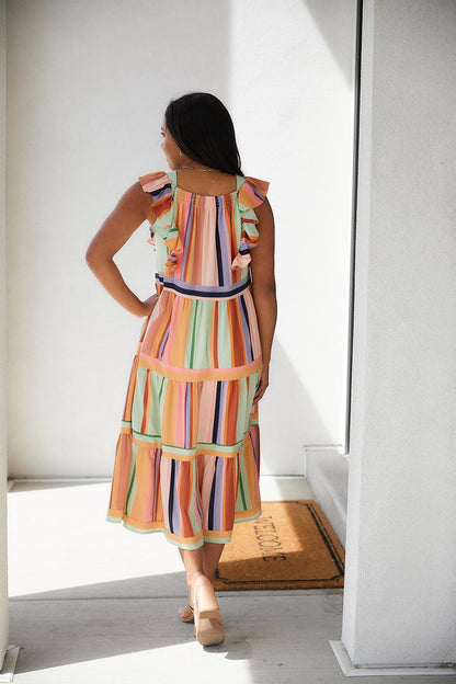 Painted Palette Midi Dress - Simply Graced Mama