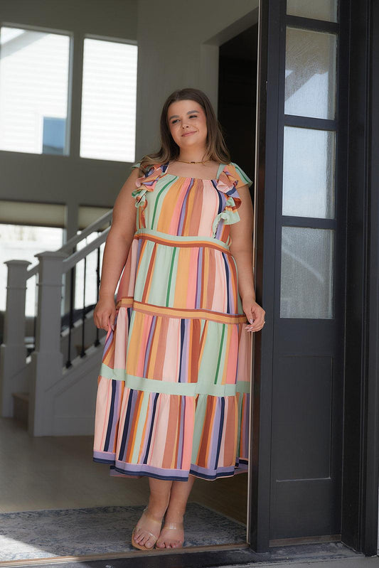 Painted Palette Midi Dress - Simply Graced Mama